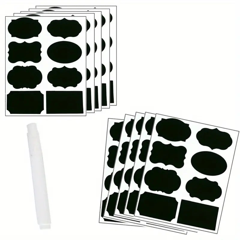 120pcs Erasable Chalkboard Labels with Pen for Jars